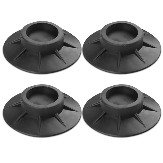 Lavadora pies almohadilla Portátil Reducción de ruido Anti-patín a prueba de choque Estera a prueba de camas Indoor Lavadora Secadora Damper de fijación 4 piezas Inevent HA012198-02