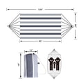 thumbnail image 2 of Hamaca Doble Brasileña ROOITY 320 cm x 150 cm Gris, 2 of 8