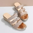 thumbnail image 6 of AXXD Womens Shoes Sandals Gold Wedge Summer Beach Mothers Day, 6 of 9