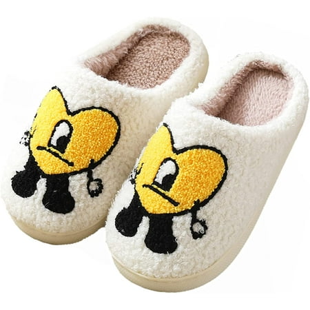 

PIKADINGNIS Women s Bad Cute Bunny Slippers Cartoon Embroidery Soft Comfy Warm Retro Soft Plush Non-Slip House Slipper Love Pattern Slippers Slip-on Cozy Indoor Outdoor Slipper Red