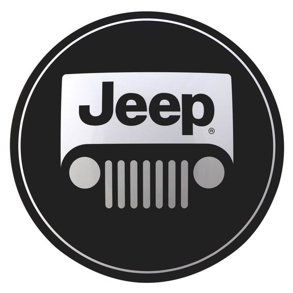 Metal Black Jeep Round Dome Tin Button Sign Bar/Pub/Man Cave Garage Wall Decor