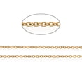 thumbnail image 4 of 304 Stainless Steel Cable Chains Soldered with Spool Oval Golden 2.5x2x0.5mm about 164.04 Feet(50m)/roll DIY, 4 of 4