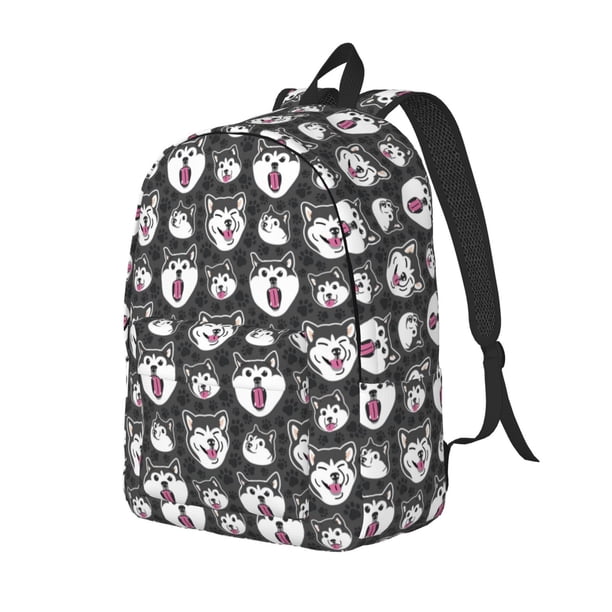 Easygdp Husky Mochila de Lona Resistente para Laptop, Compatible con Laptops de 15 a 17 pulgadas, Ideal para Escuela, Trabajo y Viajes-Medium