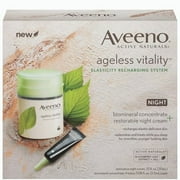 Aveeno Active Naturals Ageless Vitality Elasticity Recharging System, Night, 1 Kit