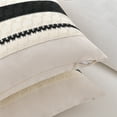 thumbnail image 2 of Fancy Homi Set of 2 Boho Black Decorative Throw Pillow Cover 16x16 inch for Couch Bed Sofa, Aesthetic Modern Organic Farmhouse Home Decor, Soft Cotton Cute Accent Macrame Woven Cushion Case, 2 of 7
