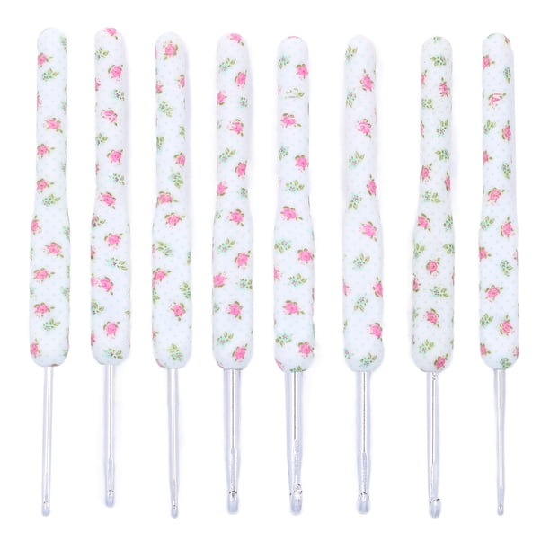 Ganchos de crochet Jadeshay 8 piezas agujas de crochet ergonómicas