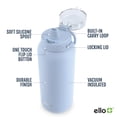 thumbnail image 3 of Botella de agua Ello Cooper de acero inoxidable de 1,2 L con color azul pajizo, 3 of 8