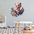 thumbnail image 2 of Cute Cartoon Bear sitting on a Tree Animal Wall Art Sticker Designs Vinyl Stickers For Home House Walls Rooms Windows Bedroom Decoration Size (28x28 inch), 2 of 3