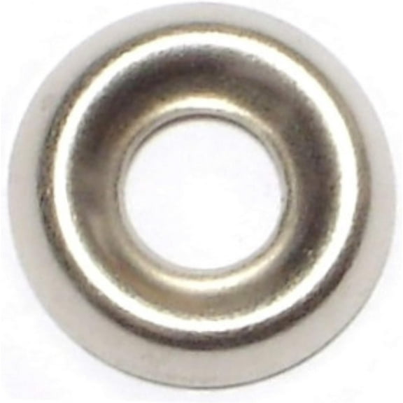 #8 x 13/64" x 17/32" Nickel Plated Steel Finishing Washers FNWSR-011