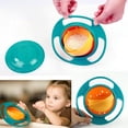 thumbnail image 2 of Bol Gyroscopique, Rotation à 360 Degrés Bol Mignon Résistant aux Éclaboussures avec Couvercle pour Tout-Petits Nourrissons Enfants, 2 of 9