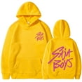 thumbnail image 1 of Pop cazadora para niña Demon Hunters Printed Anime Print Long-Sleeved Hooded Sweatshirt （Yellow）, 1 of 2