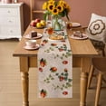 thumbnail image 3 of Table Runner - 120 Inch Long, Ladybugs Eucalyptus Leaves Kitchen Dining Table Runner Dresser Scarves, Spring Botanical Vintage Farmhouse Decor for Coffee Tables Wedding Party Banquet, 3 of 8