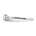 thumbnail image 4 of Sterling Silver Rhodium-plated Polished White Topaz Ring QR7065APR, 4 of 6