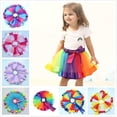 thumbnail image 1 of Niñas Rainbow Tu Tu Tu Falda de ballet Falda de malla Tutú de malla, 1 of 2