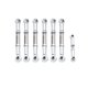 thumbnail image 2 of Paquete de 7 varillas de amarre de Metal ajustables para 1/10 Slash / 2wd Rc piezas de mejora plateadas, 2 of 5
