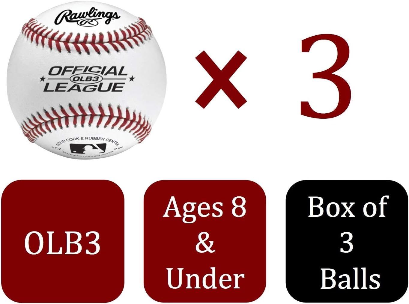 その他 OFFICIAL LEAGUE OLB3 Rawlings Official League Recreational Baseballs | Rawlings