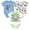 Blue White Toy Story, variant on Disney Toy Story Baby Girls' 3-Pack Short Sleeve Bodysuits Pink Purple