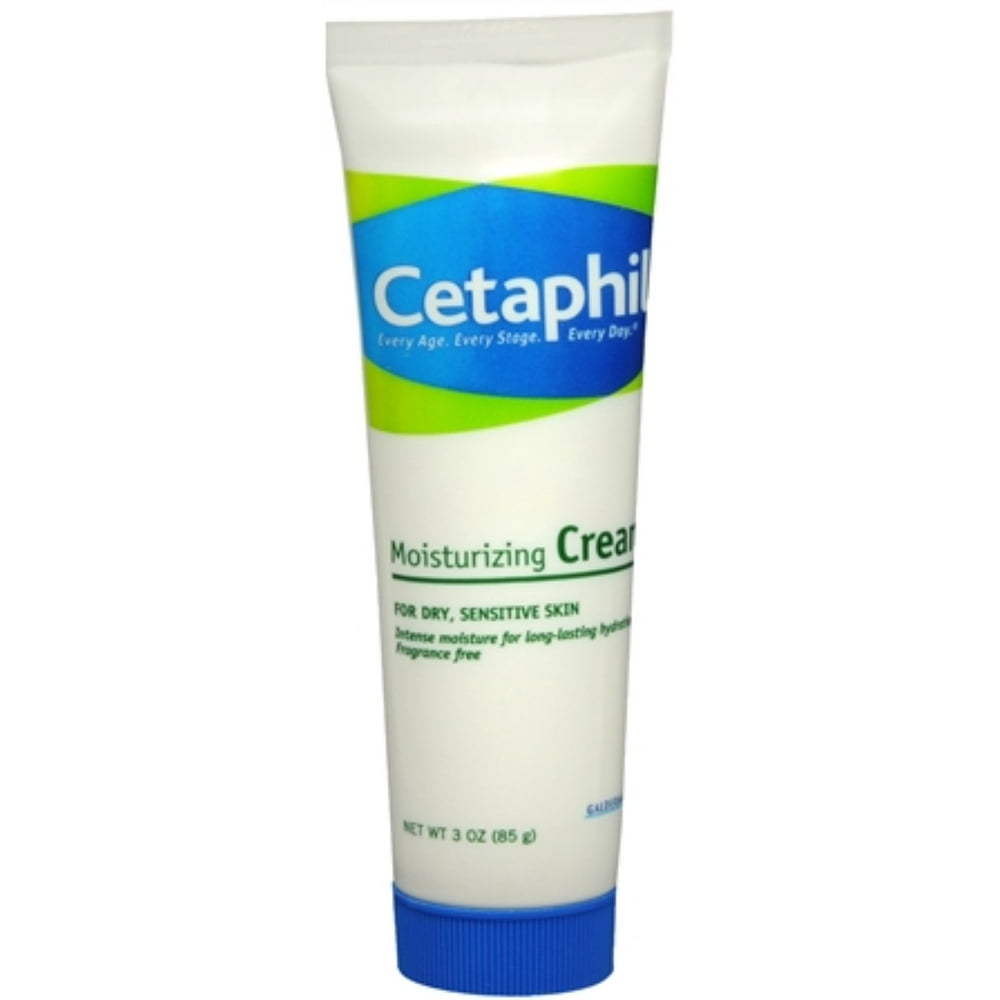 Cetaphil Moisturizing Cream for Dry/Sensitive Skin 3 oz (Pack of 3)