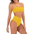thumbnail image 3 of WREESH Women'S Female Split Swimsuit High Waist Plus Size Swimsuit, 3 of 8