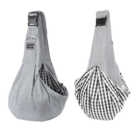 Pet Carrier for Small Dogs and Cats Pet Sling Carrier Adjustable Strap  Comfortable Sling Design for Dog Travel Bag and Puppy Carrier Gray