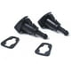 thumbnail image 2 of Boquillas Para Limpiaparabrisas Kit De Rociador De Limpiaparabrisas De Un Solo Orificio Para Chrysler Jeep Dodge Ram Diseño Profesional 2 Paquetes 5113049Aa Serendint HA014560-00, 2 of 5