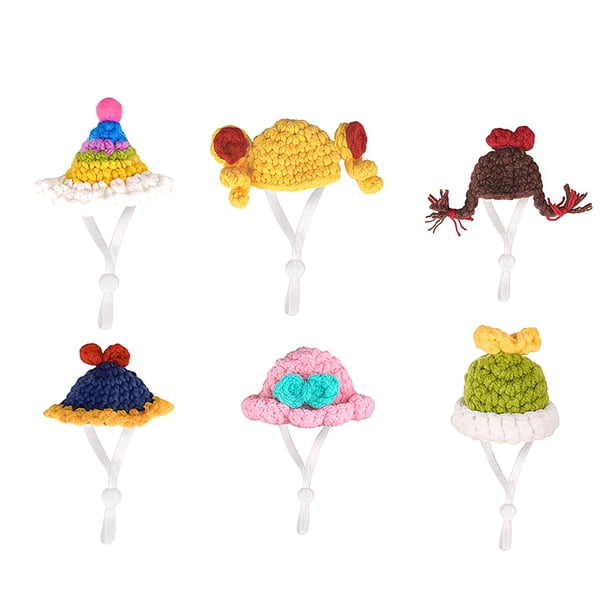 Mini gorro de punto con forma de estatua de ganso y correa ajustable, gorro de ganchillo de ganso para escritorio, accesorio para disfrazarse en fiestas navideñas.