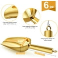 thumbnail image 2 of Metal Ice Scoop 6 oz, Kitchen Ice Scooper for Ice Maker, Small Food Scoops, Stainless Steel Small Scoop for Bar Party Wedding Pet Dog Food, Cookie Flour Pet Dog Food Scoop, Gold, 2 of 9