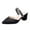 Black, variant on Womens Sandals Sequin Pointed Closed Toe Two Strap High Heeled Sandal Slip On Shoes Dressy Casual Sandals Single Shoes (Black,38)