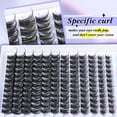 thumbnail image 4 of Kit de extensión de pestañas Yawamica Wispy Lash Clusters C Curl 10-18 mm, 4 of 7