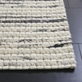 thumbnail image 3 of SAFAVIEH Marbella Burton Striped Wool Runner Rug, Black/Ivory, 2'3" x 8', 3 of 7