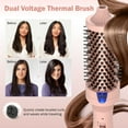 thumbnail image 2 of Thermal Brush For Blowout Look 1.5 Inch Negative Ion Heated Round Brush Curling Iron For Straightening Curling Styling Travel, 2 of 7