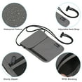 thumbnail image 4 of Unique Bargains Neck Wallet Travel Pouch, RFID Blocking Travel Document Organizer, Gray, 4 of 6