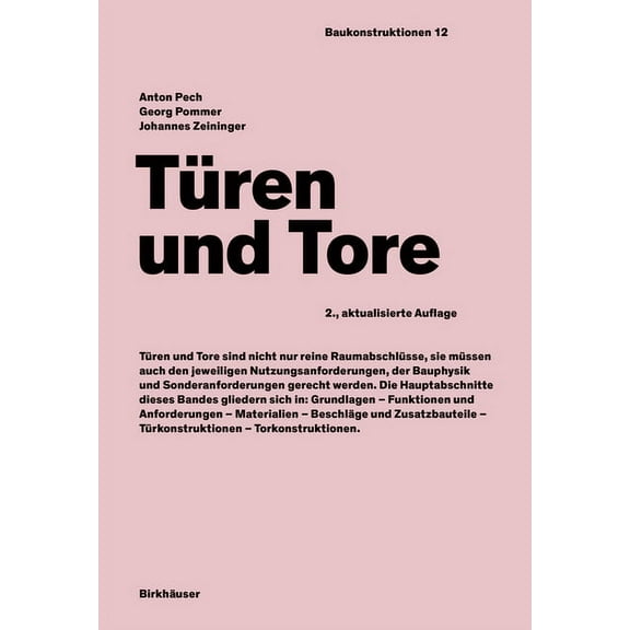 Baukonstruktionen: Türen Und Tore (Hardcover)