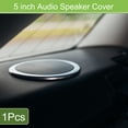 thumbnail image 2 of Rebajas Únicas 1 Pcs 5" Cubiertas de Rejilla para Altavoces de Coche, Protector de Subwoofer de Audio, Placa de Tonos Plateados y Negros, 2 of 8