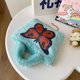 thumbnail image 5 of Bolso Damas Mariposa Felpa Bolso Casual Mensajero Azul, 5 of 8
