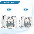 thumbnail image 4 of FORMRS 13-13.3 inch Laptop Sleeve Case Soft Carrying Quilted Computer Bag Cover, Blue Cute Cat, 4 of 7