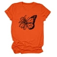 thumbnail image 4 of YLHFASHION T-shirt à Manches Courtes pour Femmes, Couleur Unie, Coupe Ample, Col Rond, Imprimé, jusqu'à 50 % de Rabais T-shirt à Manches Courtes pour Femmes, 4 of 4