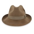 thumbnail image 5 of Belfry Crushable Dress Fedora Men's Vintage Style Hat 100% Pure Wool (Large, Pecan), 5 of 6