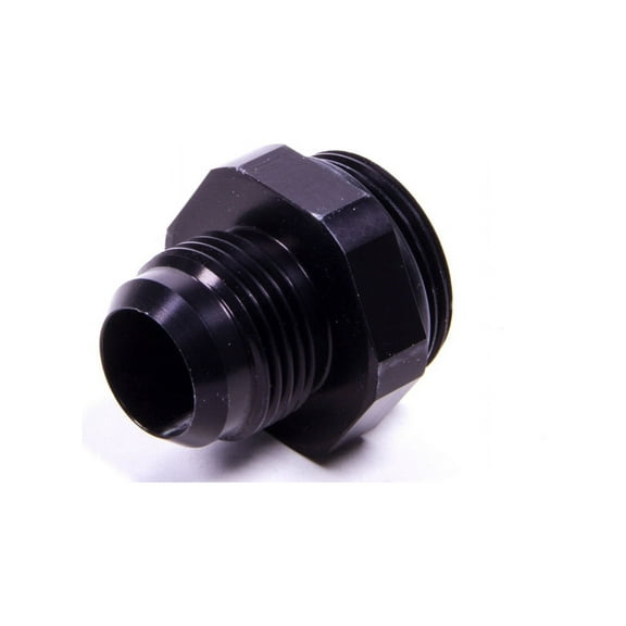 Meziere WP16012S 16 AN ORB to 12 AN Engine Coolant Fitting, Black Anodized