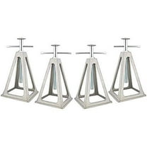 Cynder 02047 Aluminum Stacker Stack Jacks, Stabilize, Level Your RV, Trailer Or Camper, Can Support Up to 6,000 lbs, Extends 17" (Set of 4)