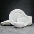 thumbnail image 3 of Pfaltzgraff Maddy 12-Piece Dinnerware Set Embossed Porcelain in White, 3 of 9