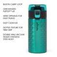 thumbnail image 2 of Primula Hamilton Tumbler 12 Ounce Vacuum Insulated Tumbler with Flip Top Lid, Double Wall Stainless Steel Travel Mug for Home, Office, Outdoors, Keeps Drinks Hot or Cold All Day, Teal, 2 of 9