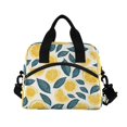 thumbnail image 2 of Lunch Bag Portable Crossbody Meal Bag Cooler Bag Insulated Lunch Bag Food Bag Handheld & Crossbody Design Sliced Lemon Yellow, 2 of 6