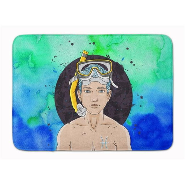 Carolines Treasures BB7316RUG Pisces Zodiac Sign Machine Washable Memory Foam Mat