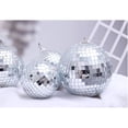 thumbnail image 4 of Festive Hanging Disco Ball, Reflective Glass Squares Party Decoration for Disco Light Effect, Home Decoration Mirror Disco Ball, Lightweight & Easy Installation (6Inch,Silver), 4 of 4