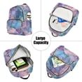 thumbnail image 5 of FORMRS Mini Backpack Purse for Women Travel Daypack Casual Shoulder Bag, Pink Marble Pattern, 5 of 7
