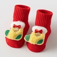 thumbnail image 2 of newwalpole Baby Christmas Booties Newborn Girl Boy Cozy Sock Shoes Infant Toddler Warm Knit Booties Yellow for Size 0-3 Months, 2 of 9