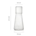 thumbnail image 2 of facefd Carafe Water Jar Containers Clear Fridge Juice Jug for Milk Juice 800ml, 2 of 9