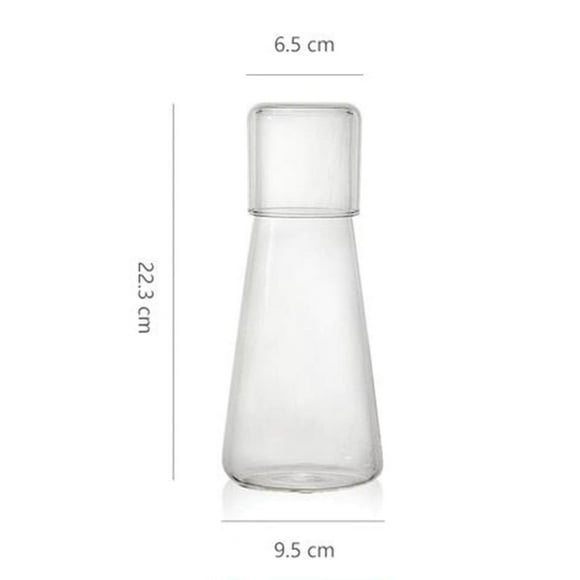 thinsony Carafe Water Jar Containers Clear Fridge Juice Jug for Milk Juice 800ml