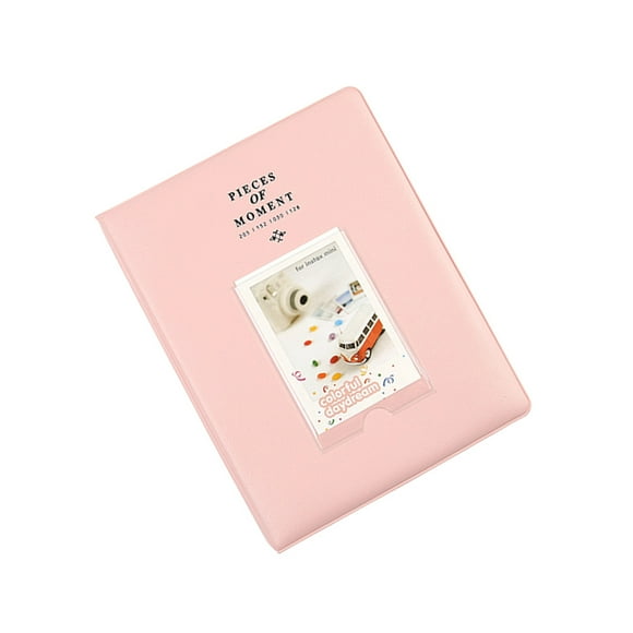 EeaseCA Creative Photo Album Memory Album Solid Color Cover Pictures Storage Book Loose-leaf Photo Album (Pink)